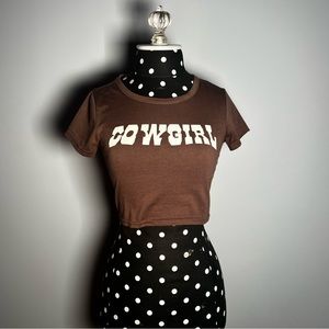 cowgirl baby tee